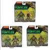 Figura Muñeco Tortugas Ninja 81140 Set 2 Figuras Articuladas 5cm Playmates