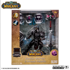 Muñeco Accion - MC Farlane 16cm World of Warcraft Humano Negro 166700 - All4Toys