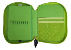 Cartuchera TN128 Tortugas Ninjas PVC 1 Piso + Utiles (Lapiz 10C y 2N +goma+SP)