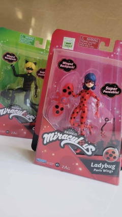 Figura Articulada Miraculous 13cm Lady Bug Cat Noir 50400 en internet