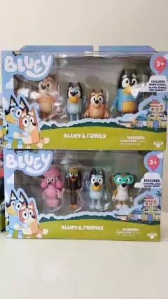 Bluey 13013 / 13051 / 17366 Set de 4 Figuras Familia y Amigos - tienda online