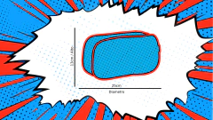 Portalápiz Cartuchera Simple Escolar Dinosaurio Jurasico 1 cierre - 11536 - All4Toys