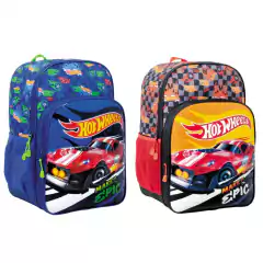Mochila 75132 Hot Wheels Espalda 16" Epic Line Negra
