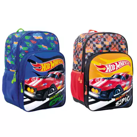Mochila 75132 Hot Wheels Espalda 16" Epic Line Negra