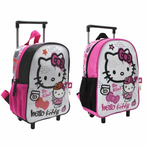 Mochila Escolar Wabro 88127 Hello Kitty Carro 16" Graffiti