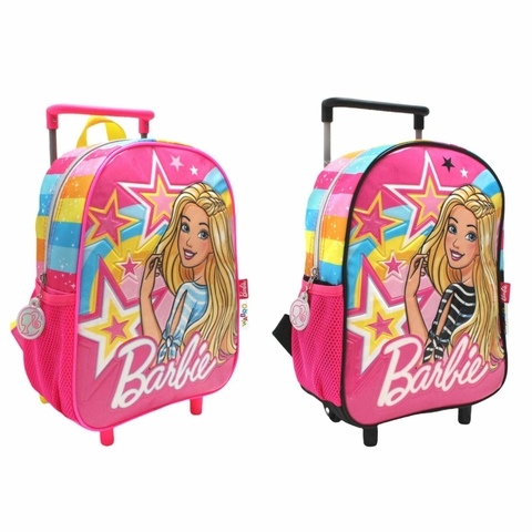 Mochila Escolar Wabro 71603 Barbie Carro 16" Estrella