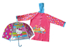 Combo Paraguas y Piloto Lluvia niños Impermeable Plastico Hello Kitty