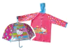 Combo Paraguas y Piloto Lluvia niños Impermeable Plastico Hello Kitty