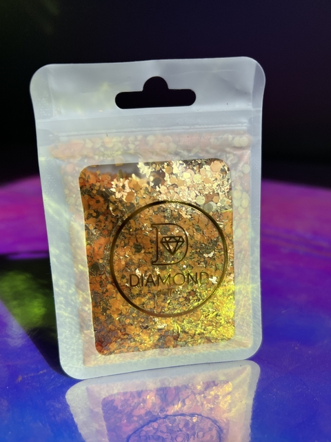 GLITTER HEXAGONAL GOLD 10g