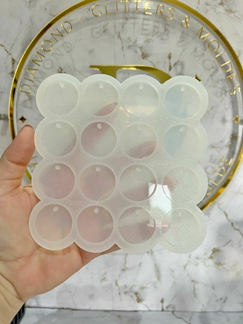 MOLDE EM PLATINA REDONDO 3CM ( 16 CAVIDADES 3MM ) - comprar online