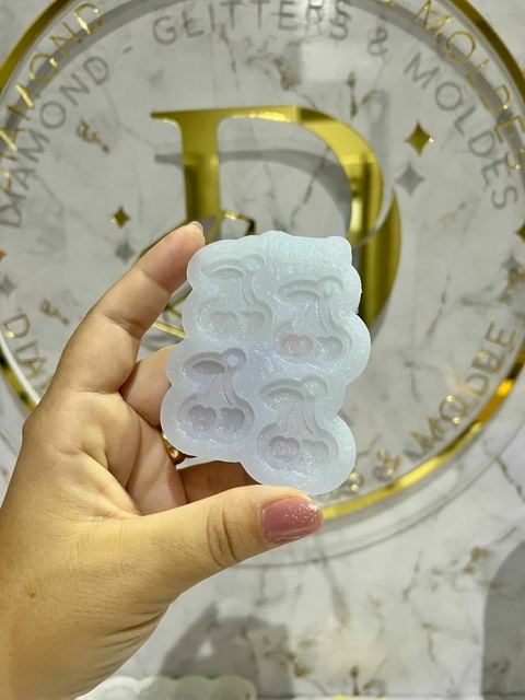 MOLDE EM PLATINA CEREJA ( 4 CAVIDADES ) - comprar online
