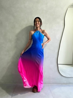 Vestido Colors Plissado
