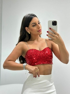 Cropped Paetê Brilho - comprar online