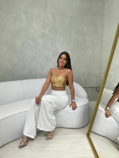Cropped Paetê Brilho - loja online