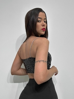 Cropped Paetê Brilho