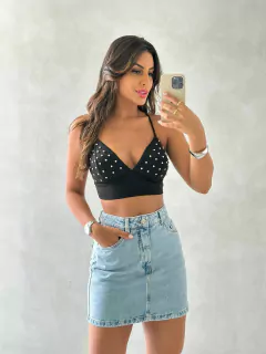 Saia Jeans Silver - comprar online