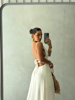 Imagem do Vestido Longo Fios Dourados