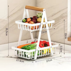 Imagen de Organizador doble de frutas y verduras