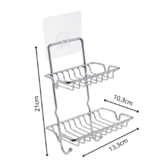 Organizador de baño autoadhesivo