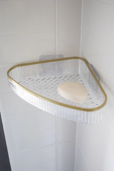 Esquinero de ducha con autoadhesivos - comprar online