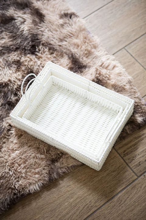 Set X3 bandejas de mimbre - comprar online