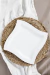 Set de platos porcelana blanca Cuadrado X6 - comprar online