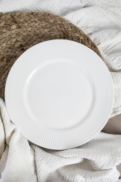 Set de platos porcelana blanca X6 - comprar online