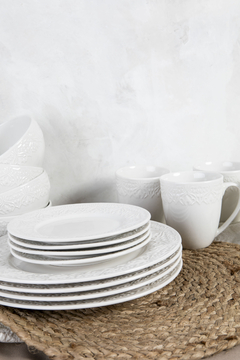 Set X16 de vajilla blanca - Green Bazar