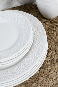 Set X16 de vajilla blanca - tienda online