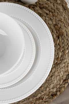Set X16 de vajilla blanca - tienda online