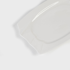 Bandeja porcelana blanca 33 cm