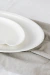 Plato porcelana blanca forma onda - tienda online