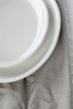 Plato ovalado porcelana blanca - 2 medidas en internet