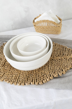 Bowl porcelana blanco - 3 medidas - Green Bazar