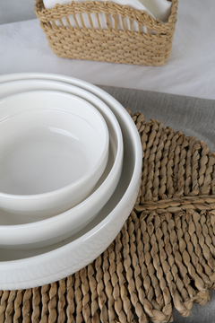 Bowl porcelana blanco - 3 medidas - tienda online