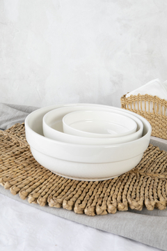 Bowl porcelana blanco - 3 medidas - comprar online