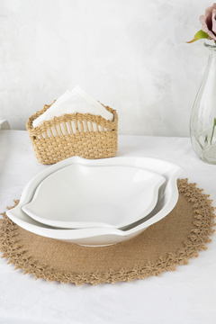 Bowl porcelana blanco - 2 medidas - Green Bazar