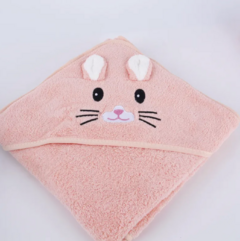 Toallón para bebe con capucha