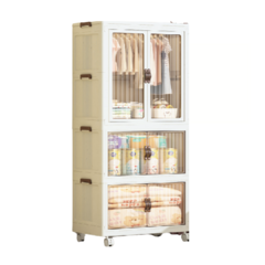 Estante 2 o 3 niveles con ruedas y puertas - tienda online
