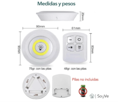 Imagen de Set De 3 Luces Led Con Control Remoto
