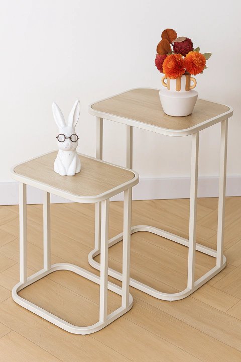Set de mesas auxiliares minimalistas - comprar online