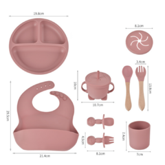 Set de silicona 9 piezas para bebes - Green Bazar