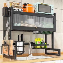 Imagen de Seca platos con estante Premium