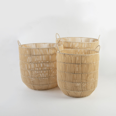 Set X3 Canasto mimbre PREMIUM - tienda online