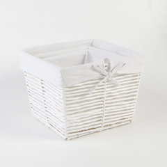 Set yute X3 blanco cuadrado - comprar online