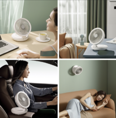 Ventilador portatil con USB y control remoto
