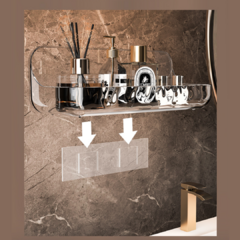 Estante de ducha con autoadhesivos - Green Bazar