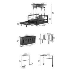 Escurridor 2 niveles extensible PREMIUM - comprar online
