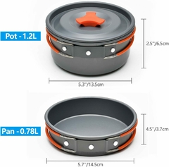 Set de cocina y utensilios para camping - Green Bazar
