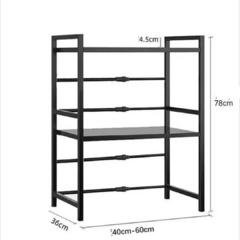 Estante de cocina extensible 2 niveles en internet